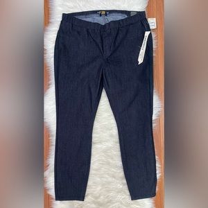 NWT Lucky Brand Elastic Waist Pull On Jeans Leggings Dark Wash Plus Size 20W